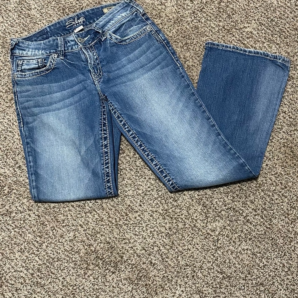 Vintage Silver Jeans Suki Med Wash Boot Cut Jeans 28 X 30